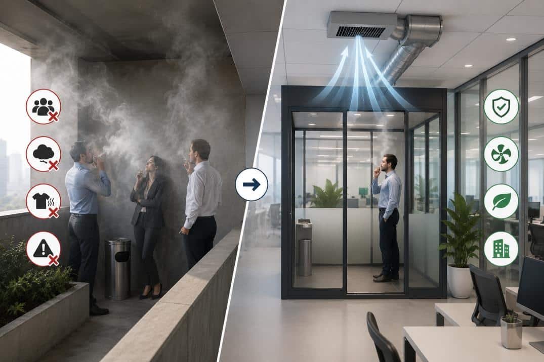 Why Engineered Smoke Control Performs Better Than Traditional Smoking Areas