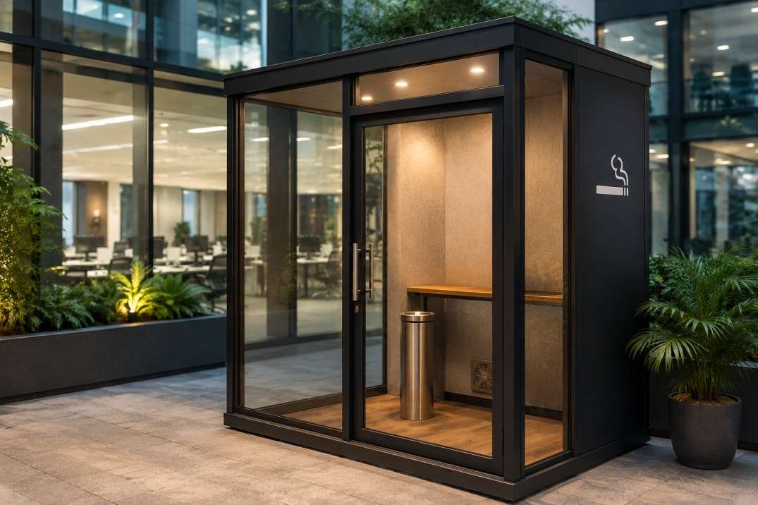 Custom Smoking Cabin Manufacturer for Corporate Offices in India