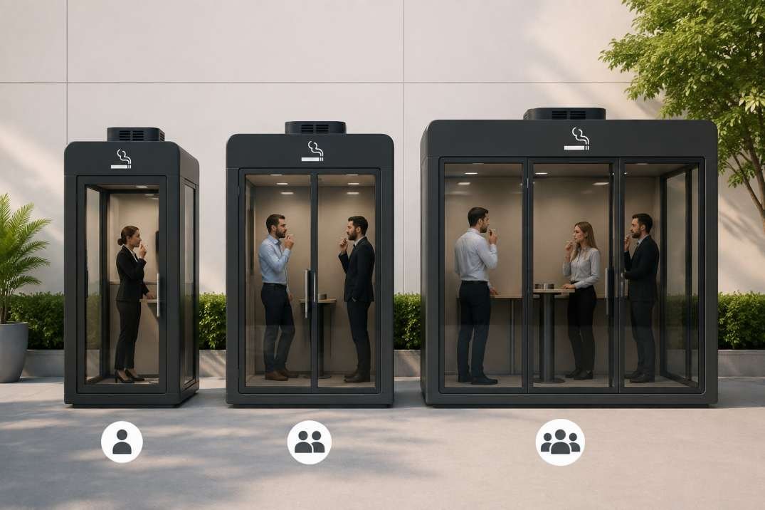 Which Size Smoking Cabin Is Best for Your Workplace