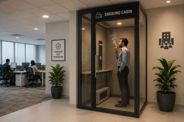 Smoking Cabin Inside an Office